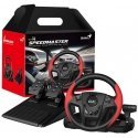 Vairas Genius GX Gaming SpeedMaster, vairas su pedalais ir pavarų svirtimi, 13 mygtukų, USB, raudona-juoda Vairas Genius GX Gaming SpeedMaster, vairas su pedalais ir pavarų svirtimi, 13 mygtukų, USB, raudona-juoda