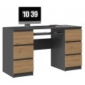 Topeshop KUBA ANT/ART KPL computer desk Oak colour Topeshop KUBA ANT/ART KPL computer desk Oak colour