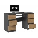 Topeshop KUBA ANT/ART KPL tietokonepöytä Tammenväri Topeshop KUBA ANT/ART KPL tietokonepöytä Tammenväri