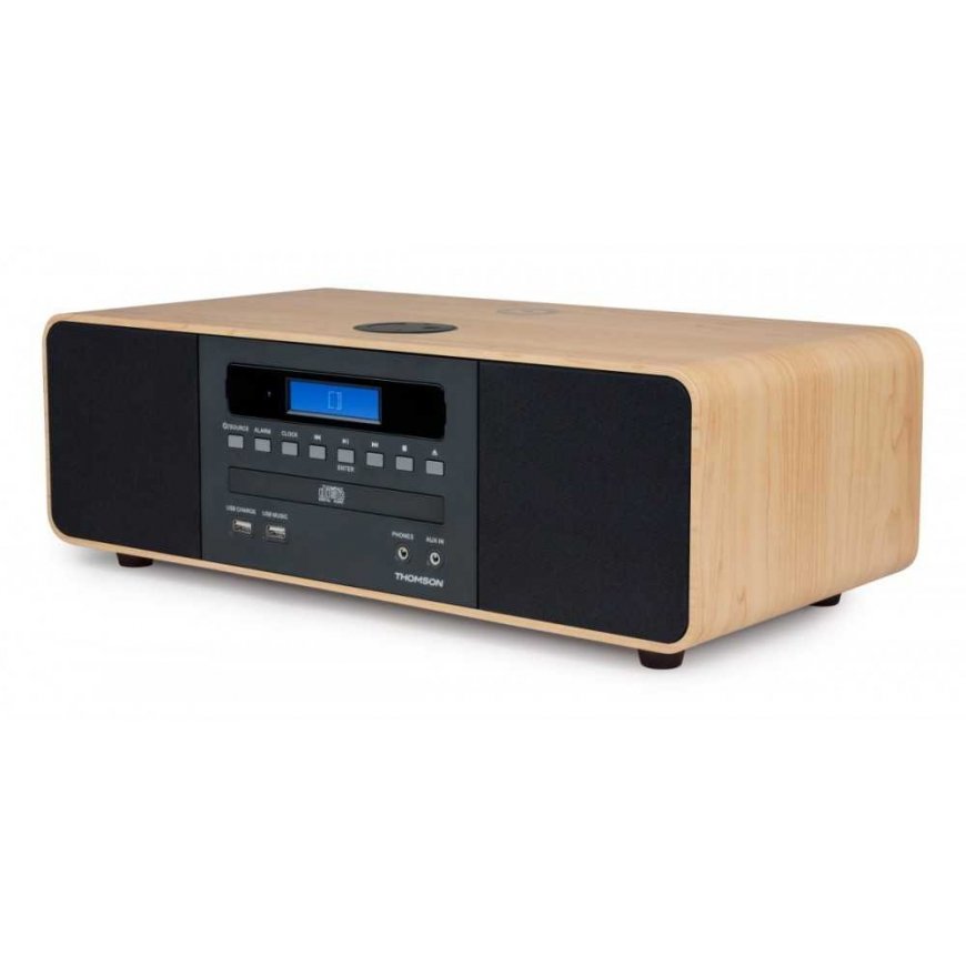 Micro music center Thomson MIC202IBT with Bluetooth and induction charger for telephone radio FM with RDS plays CD/MP3 – 4