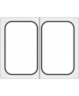 Hendi Matricos forma dviem indeliams 178x113 mm