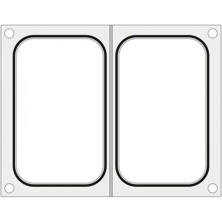 Hendi Matricos forma dviem indeliams 178x113 mm