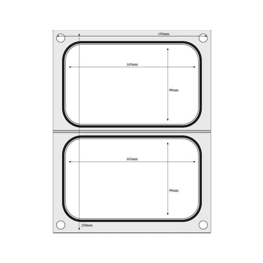 Hendi Matrix form for two containers 178x113 mm – 4