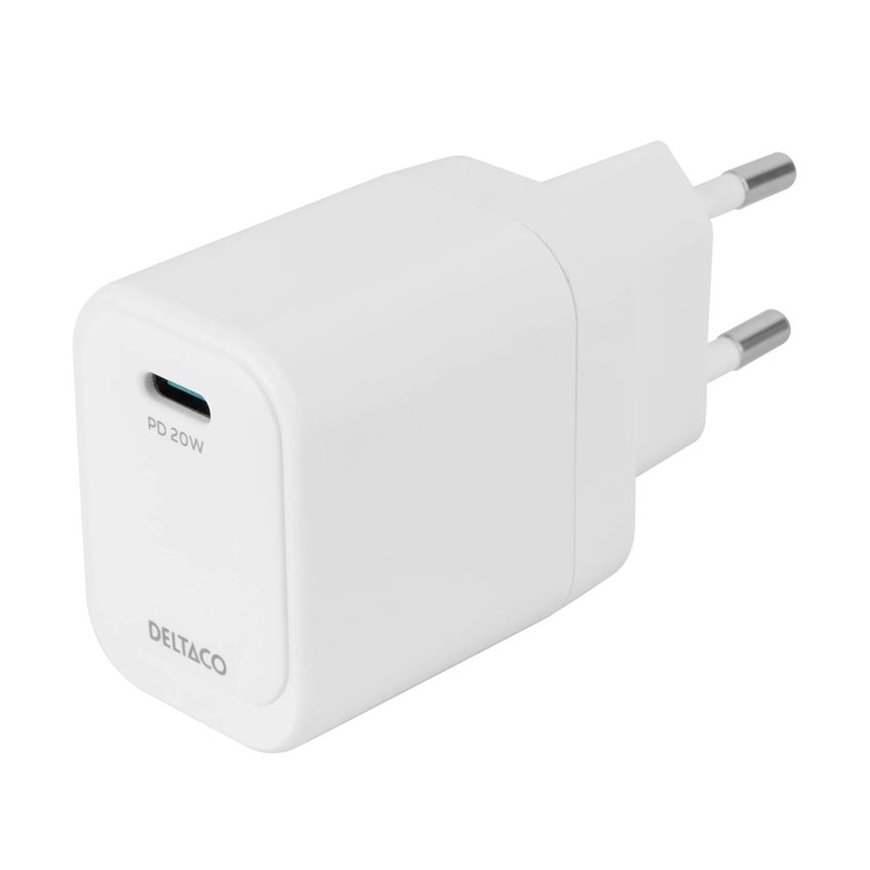 Deltaco USB-C wall charger DELTACO, 1x