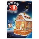 Ravensburger Christmas Gingerbread House Night Edition 3D puzle 216 pcs Ēkas Ravensburger Christmas Gingerbread House Night Edition 3D puzle 216 pcs Ēkas