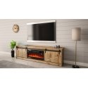 Cama RTV GRANERO + fireplace cabinet 200x56.7x35 oak wotan Cama RTV GRANERO + fireplace cabinet 200x56.7x35 oak wotan