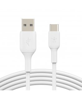 Belkin BoostCharge USB-kaapeli 1 m USB A USB C Valkoinen