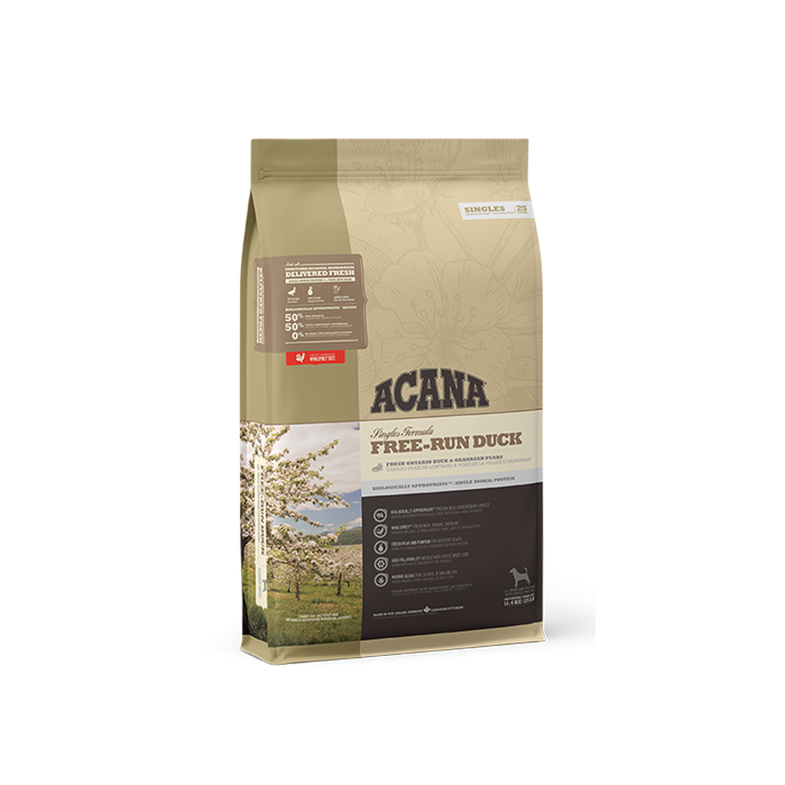 ACANA Singles Free-Run Duck - koera kuivtoit - 2kg
