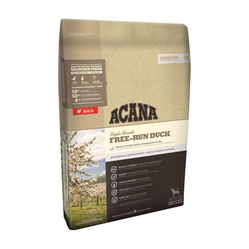 ACANA Singles Free-Run Duck - koera kuivtoit - 2kg – 2