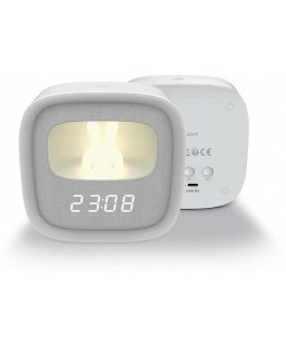 TFO Alarm clock with LED Bunny night light PURE FNL-06 AURORA baltas square Forever Light