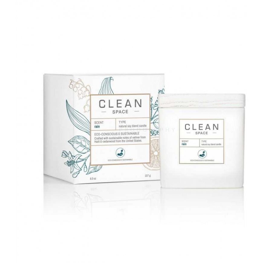 Clean Clean, Space Rain, kvapioji žvakė, 227 g – 2