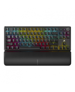 CORSAIR K70 CORE TKL Wireless Tenkeyless Mechanical Gaming Keyboard RGB LED Lighting CORSAIR MLX Red Black Black ABS DS Keycaps