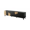 Cama RTV cabinet ETNA 200x42x52 black matt + oak craft
