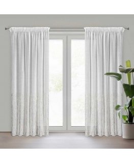 Firana 140x270 Melia white gotowa na taśmie Eurofirany