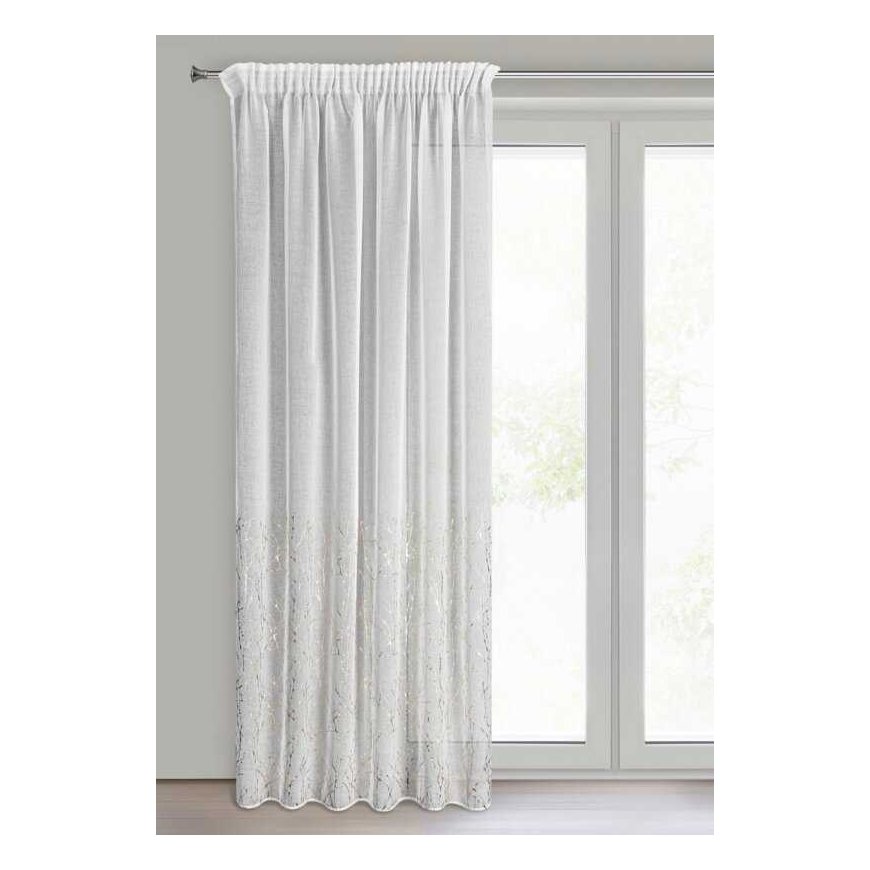 Firana 140x270 Melia white gotowa na taśmie Eurofirany – 2