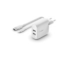 Belkin WCD001VF1MWH зарядное устройство для мобильных устройств Универсальная Белый Кабель переменно Belkin WCD001VF1MWH зарядное устройство для мобильных устройств Универсальная Белый Кабель переменно