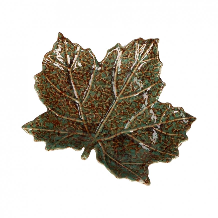 Komplektā 2 Sfogliami Plane Leaf Plates - Green, 19,5 cm – 2