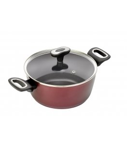 JATA CF924 soup pot 4 L Red Aluminium