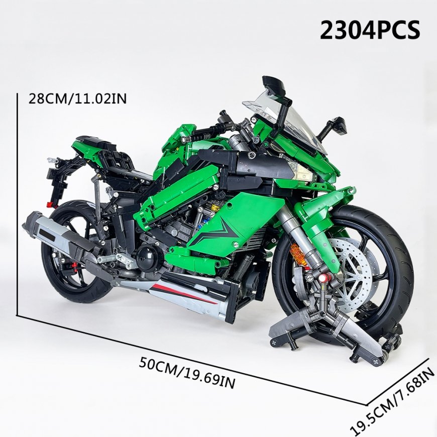 Jie Star Kawasaki Ninja 1000SX Sports Motorcycle Building Blocks Set 2304pcs.