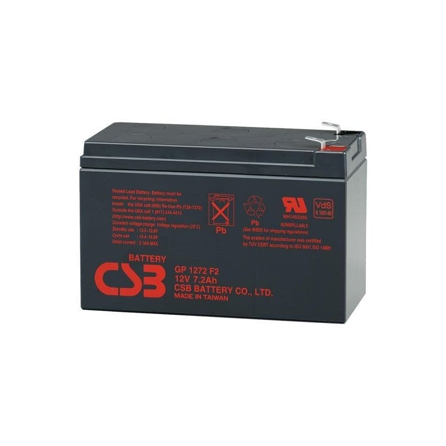 CSB GP1272F2 12V 7,2Ah akumulators – 2