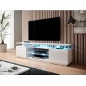 Cama RTV spintelė EVA 180x40x56 balta/balta blizgi Cama RTV spintelė EVA 180x40x56 balta/balta blizgi