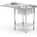 Hendi Food sink with shelf, top for dishwasher and refrigerator, 120 x 70 x 85 cm - RIGHT