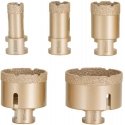 Drilled MSW Diamond Hole Saws for Angle Grinders 20/25/35/55/68 115mm M14 - Set Drilled MSW Diamond Hole Saws for Angle Grinders 20/25/35/55/68 115mm M14 - Set