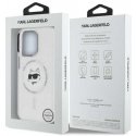 Dėklas Karl Lagerfeld KLHMP13LHLSCHH iPhone 13 Pro 6.1" balta/baltas hardcase IML Metal Choupette Head MagSafe Dėklas Karl Lagerfeld KLHMP13LHLSCHH iPhone 13 Pro 6.1" balta/baltas hardcase IML Metal Choupette Head MagSafe