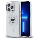 Case Karl Lagerfeld KLHMP13LHLSCHH iPhone 13 Pro 6.1" white/white hardcase IML Metal Choupette Head MagSafe