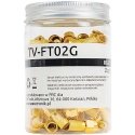 Spacetronik TV-FT02G screw-on F plug 100 pcs.