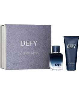 Calvin Klein Defy Gift set EDT 100 ml, miniature EDT 10 ml and shower gel for body and hair 100 ml