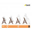 Hauck Alpha+ Wooden Highchair, Walnut Hauck Alpha+ Wooden Highchair, Walnut