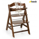Hauck Alpha+ Wooden Highchair, Walnut Hauck Alpha+ Wooden Highchair, Walnut