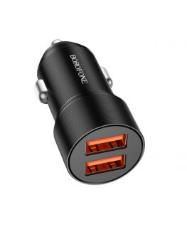 Borofone Car charger BZ19B Wisdom - 2xUSB - QC 3.0 36W black