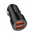 Borofone Car charger BZ19B Wisdom - 2xUSB - QC 3.0 36W black Borofone Car charger BZ19B Wisdom - 2xUSB - QC 3.0 36W black