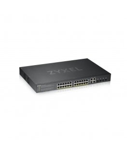 Zyxel GS1920-24HPV2 Управляемый Gigabit Ethernet (10/100/1000) Питание по Ethernet (PoE) Черный