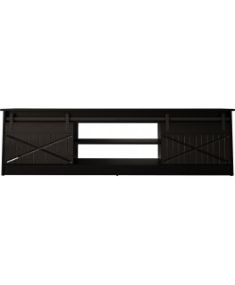 Cama RTV GRANERO 200x56.7x35 black/black gloss cabinet