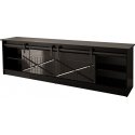 Cama RTV GRANERO 200x56,7x35 juoda/juoda blizgi spintelė Cama RTV GRANERO 200x56,7x35 juoda/juoda blizgi spintelė
