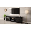 Cama RTV GRANERO 200x56,7x35 juoda/juoda blizgi spintelė Cama RTV GRANERO 200x56,7x35 juoda/juoda blizgi spintelė