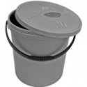 Bucket 16L with lid, grey Bucket 16L with lid, grey