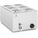 Royal Catering Elektrinis maisto šildytuvas su 6 GN 1/6 talpomis, 600 W Royal Catering Elektrinis maisto šildytuvas su 6 GN 1/6 talpomis, 600 W