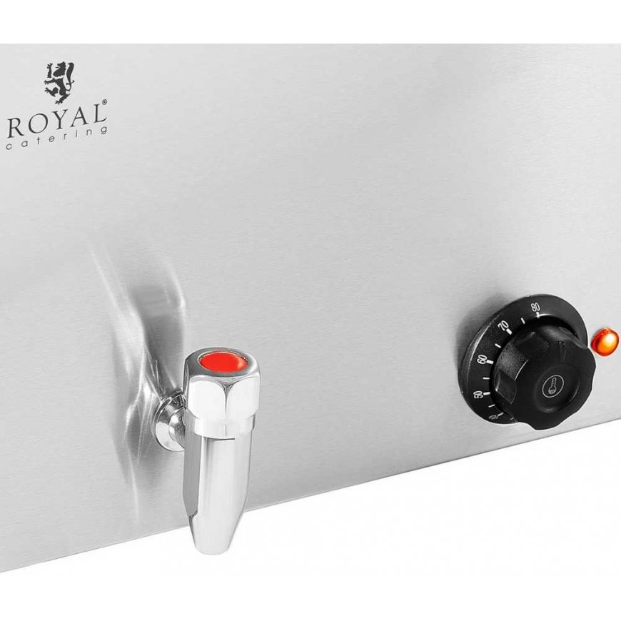 Royal Catering Electric food warmer with 6 GN 1/6 containers, 600 W – 3