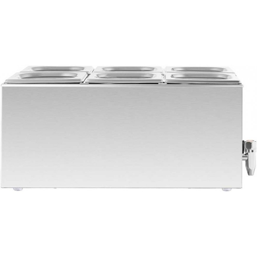 Royal Catering Electric food warmer with 6 GN 1/6 containers, 600 W – 5