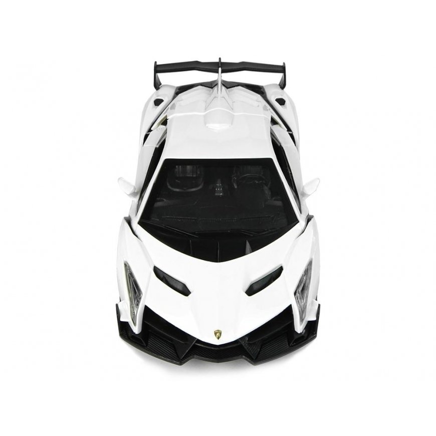Lean Toys Radio Controlled Lamborghini Veneno 1:24 White with Remote Control – 5