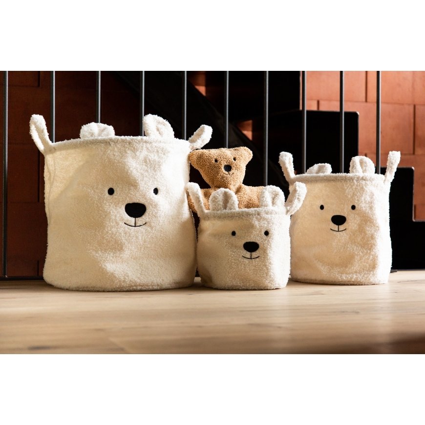 Childhome Teddy pesukorv Ovaalne Polüester Valge – 4