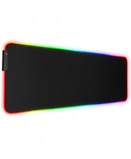 Riff RGB-01 Rubber Fabric Gaming Mouse Pad with USB RGB Color LED Frame (80x30cm) Black