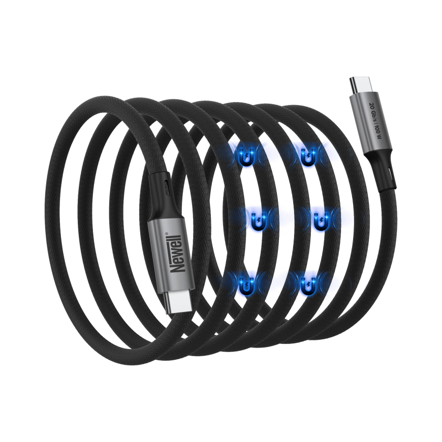 Newell USB-C - USB-C 3.2 Gen 2 magnetic cable - 1 m, graphite – 2