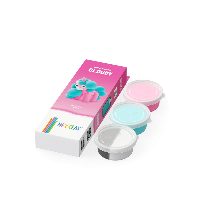 HEY CLAY modeling clay Unicorn Cloud 3 pcs – 2