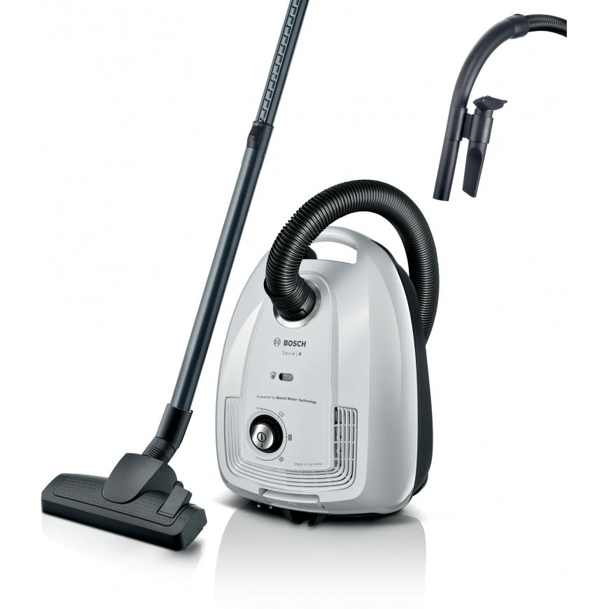Bosch Serie 4 BGL38WH2 vacuum 4 L Cylinder vacuum Dry 600 W Dust bag