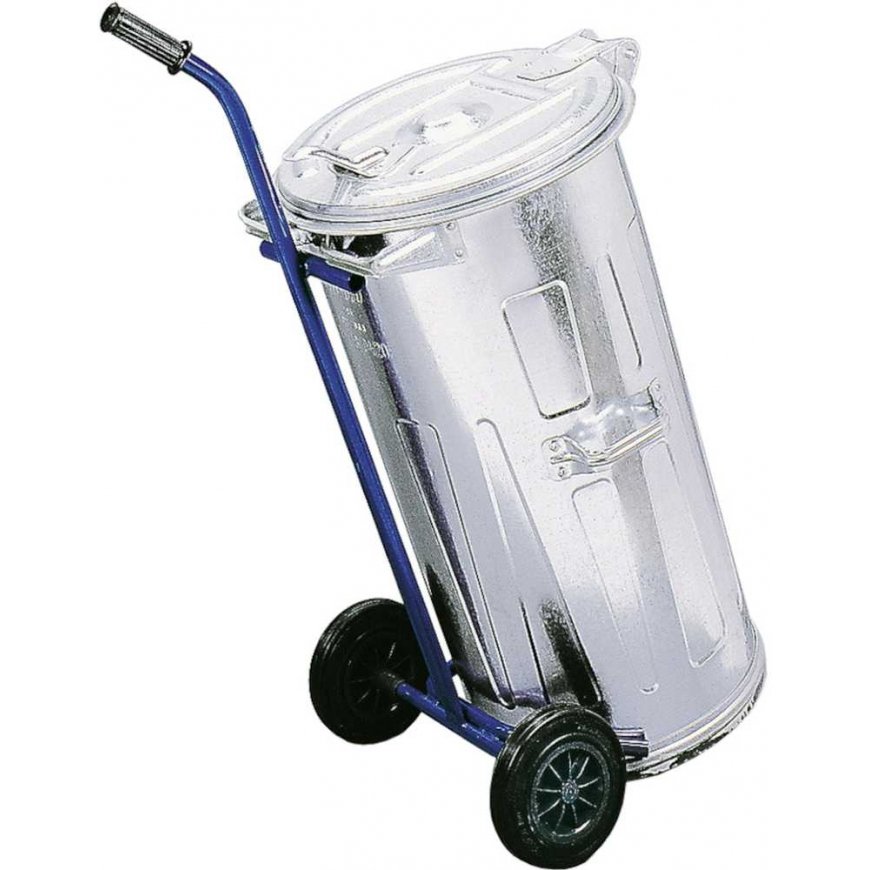 Trolley for ash and waste buckets MEVA 110L, blue – 2